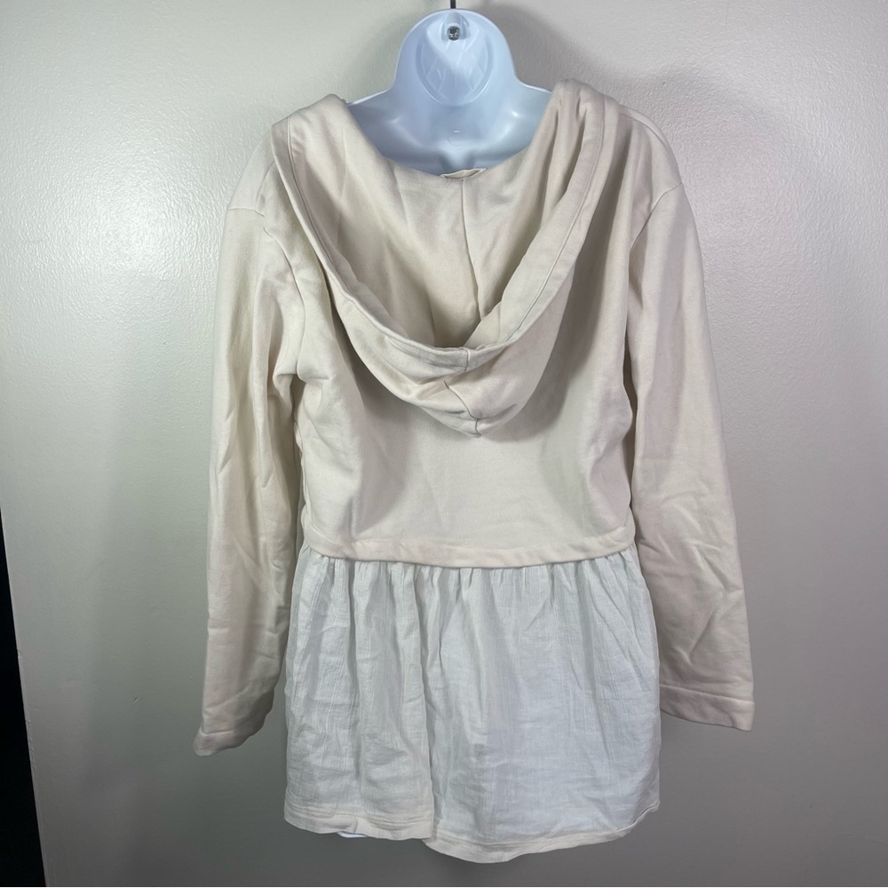 Urban Outfitters Oversized Lumiere Lightweight Peplum Hooded Shirt - Picture 5 of 6